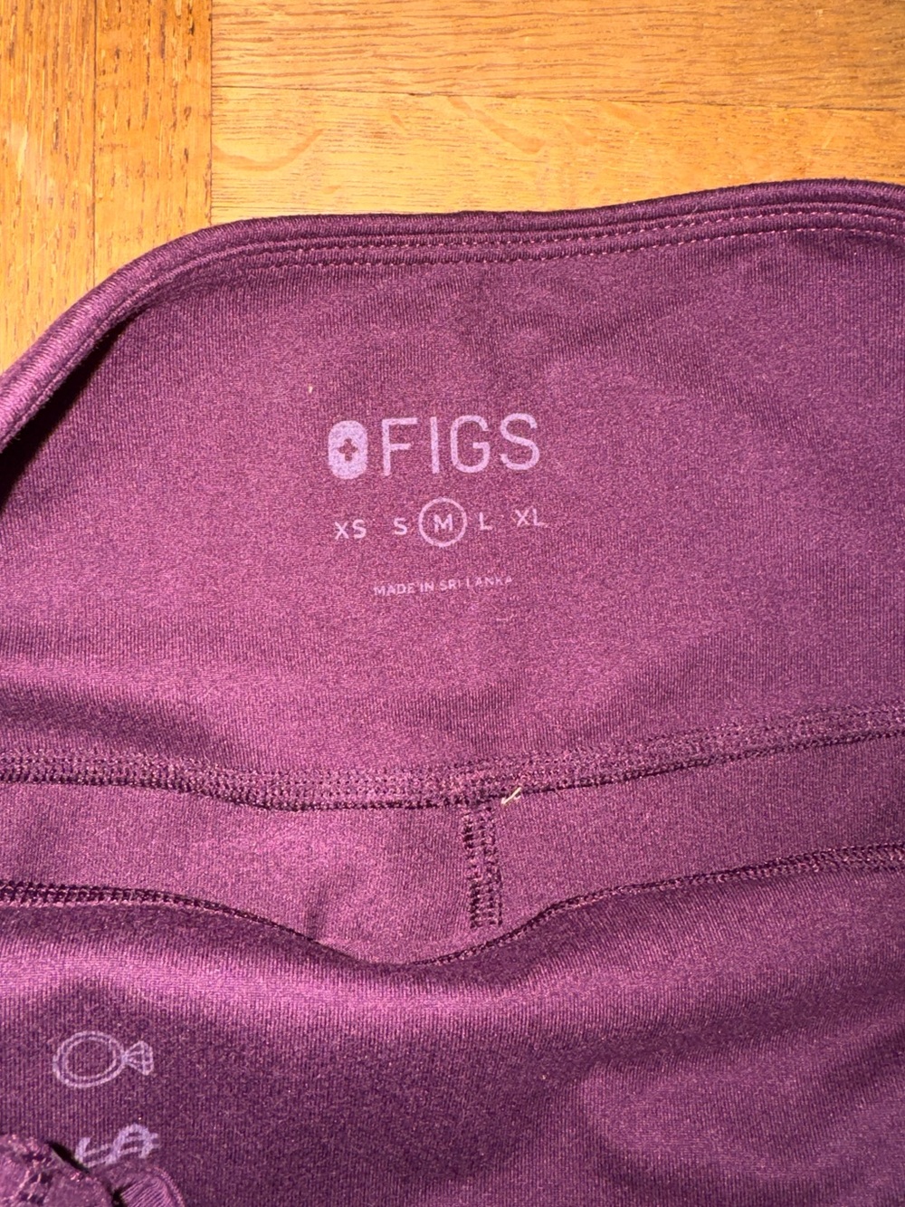 Figs Underscrub leggings bundle 4 pairs Raspberry Sorbet Capri blue deep purple - Picture 14 of 14
